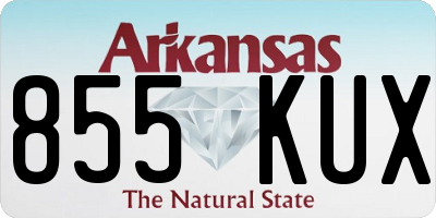 AR license plate 855KUX