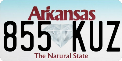 AR license plate 855KUZ