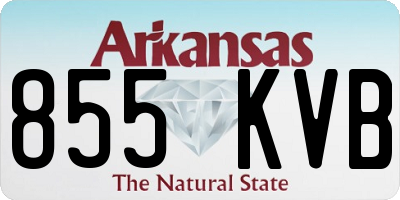 AR license plate 855KVB