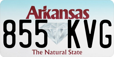 AR license plate 855KVG