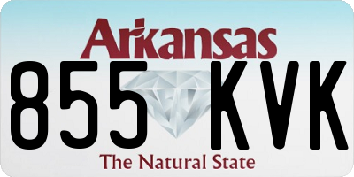 AR license plate 855KVK
