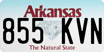AR license plate 855KVN