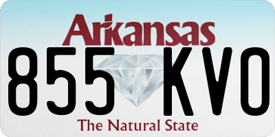 AR license plate 855KVO