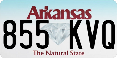 AR license plate 855KVQ