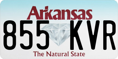 AR license plate 855KVR