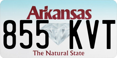 AR license plate 855KVT