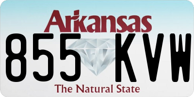 AR license plate 855KVW