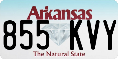 AR license plate 855KVY