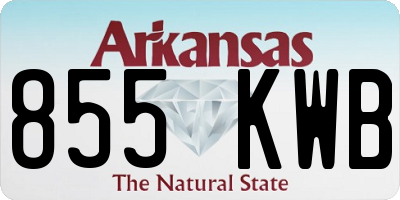 AR license plate 855KWB