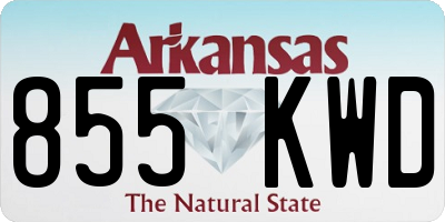 AR license plate 855KWD