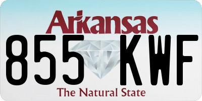 AR license plate 855KWF