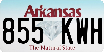 AR license plate 855KWH