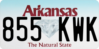 AR license plate 855KWK