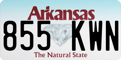 AR license plate 855KWN