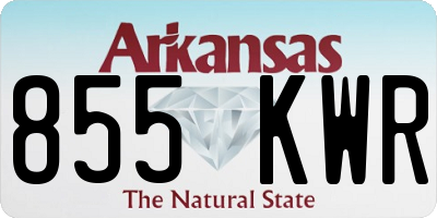 AR license plate 855KWR