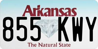 AR license plate 855KWY