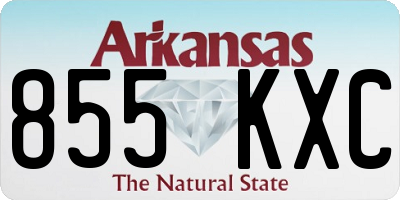 AR license plate 855KXC