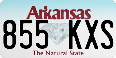 AR license plate 855KXS