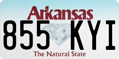 AR license plate 855KYI
