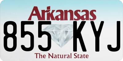 AR license plate 855KYJ