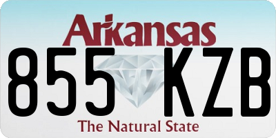 AR license plate 855KZB