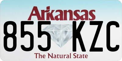 AR license plate 855KZC
