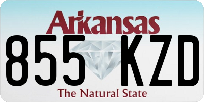 AR license plate 855KZD
