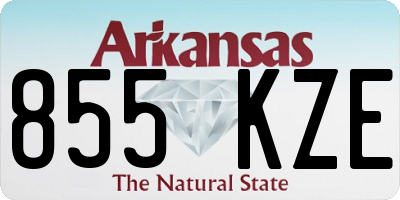 AR license plate 855KZE