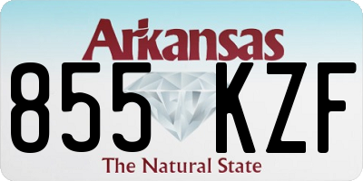 AR license plate 855KZF