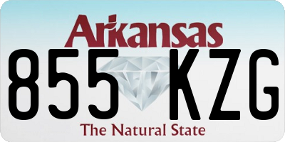 AR license plate 855KZG