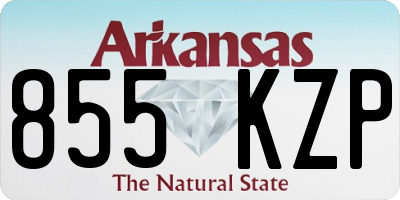 AR license plate 855KZP