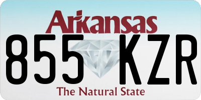 AR license plate 855KZR