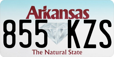 AR license plate 855KZS