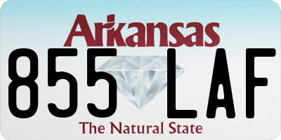 AR license plate 855LAF