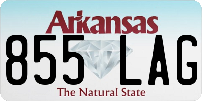 AR license plate 855LAG