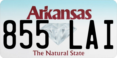 AR license plate 855LAI