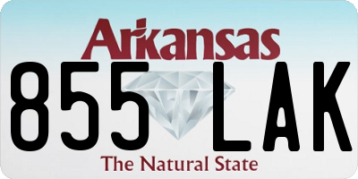 AR license plate 855LAK