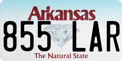 AR license plate 855LAR