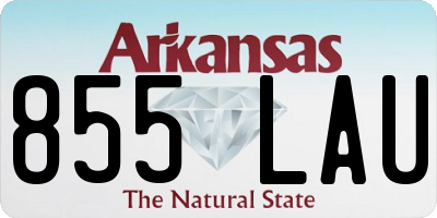 AR license plate 855LAU