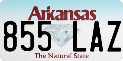 AR license plate 855LAZ