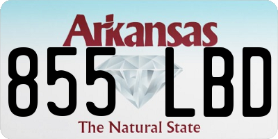 AR license plate 855LBD