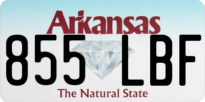 AR license plate 855LBF