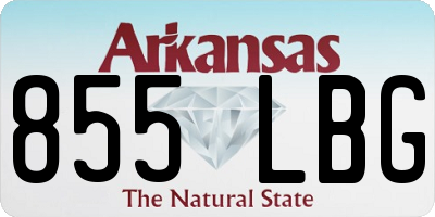 AR license plate 855LBG