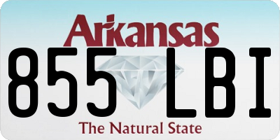 AR license plate 855LBI