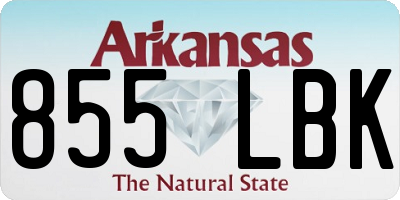 AR license plate 855LBK