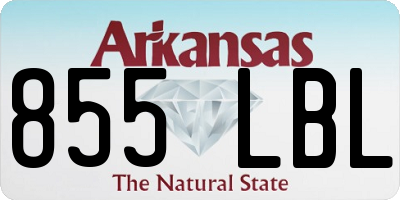 AR license plate 855LBL