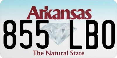 AR license plate 855LBO