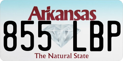 AR license plate 855LBP