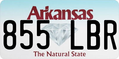 AR license plate 855LBR