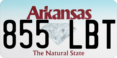 AR license plate 855LBT